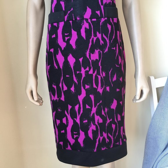 JOSEPH RIBKOFF Knit Sheath Dress, Pink/Black, 10 - Picture 9 of 16
